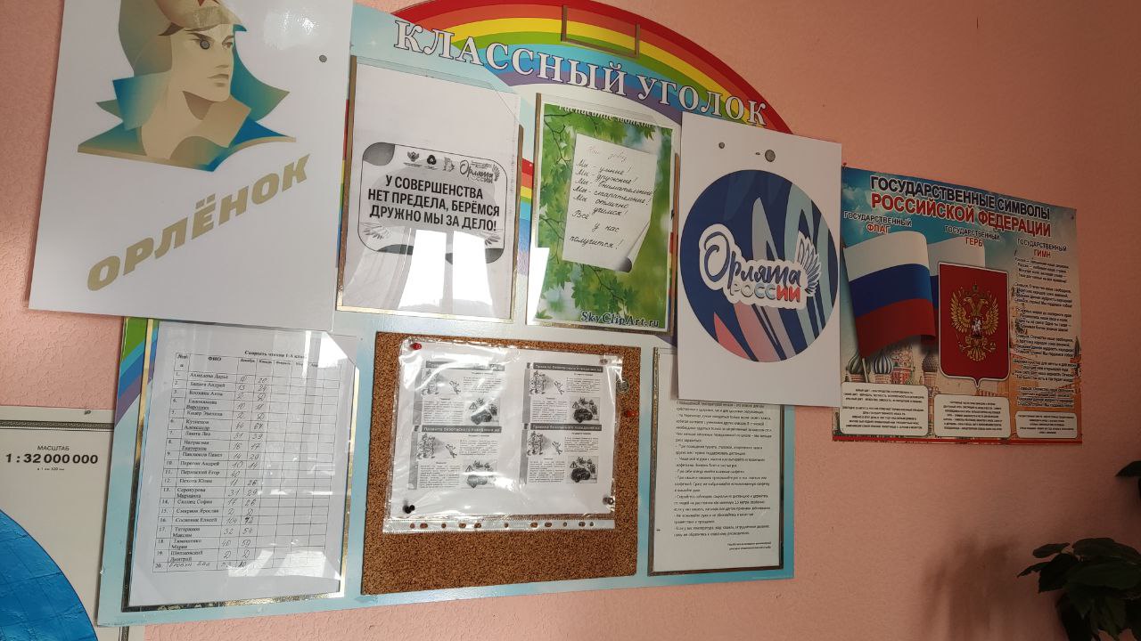 Орлята России. Уголок
