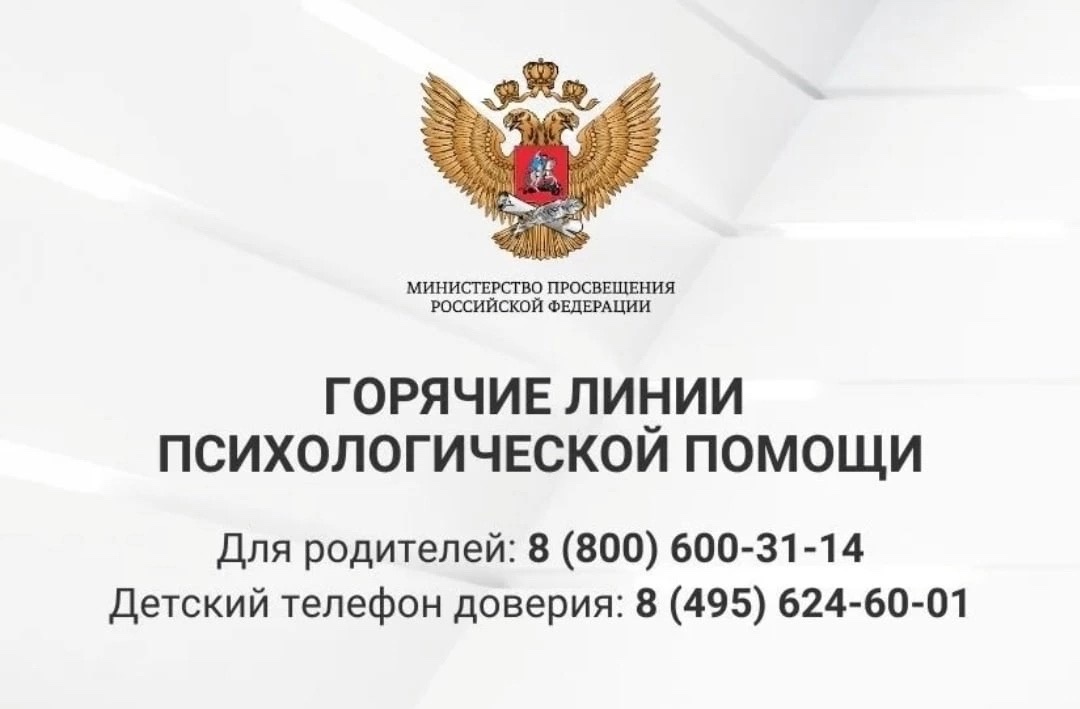 Всероссийская горячая линия психологической поддержки для выпускников и их родителей